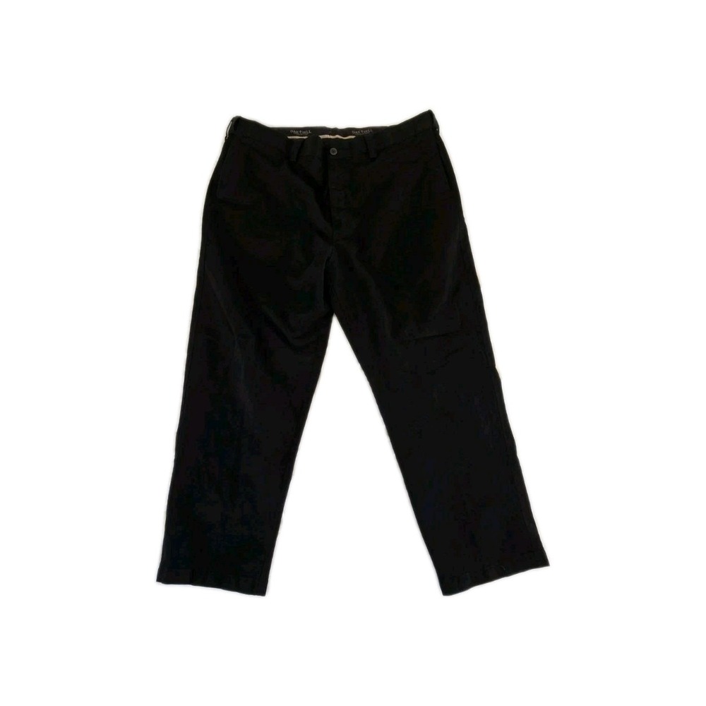 Oak‎ Hill Pants 44x30 Black Expander Waist Comfort Premium Mens Dress Pants